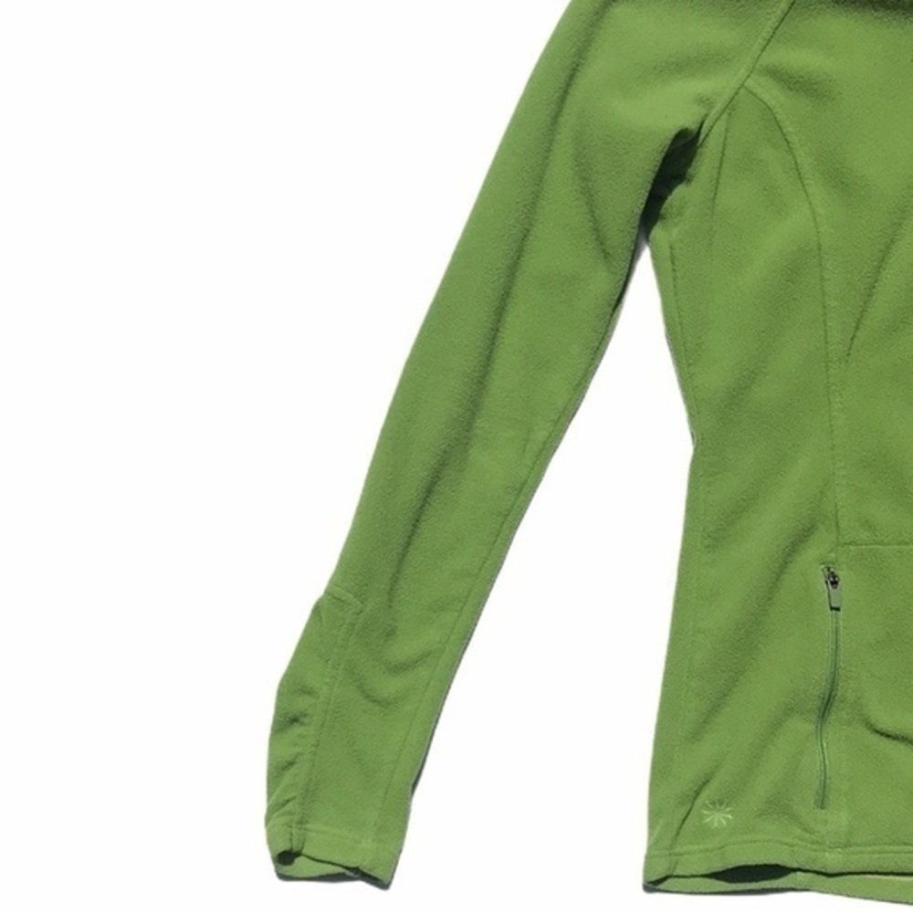 #10 ATHLETA. GREEN QUARTER ZIP FLEECE JACKET - Picture 6 of 11